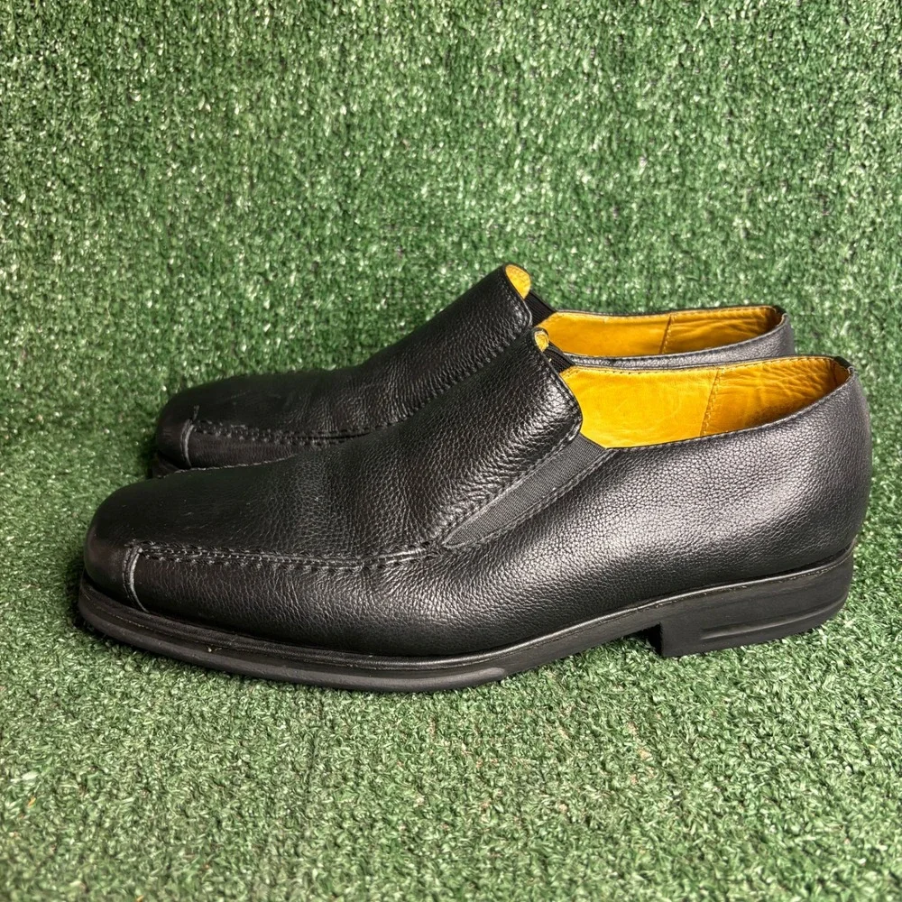 Sandro Moscoloni 5302 LV Leather Comfort Soft Gel Loafer Black Mens Size 10 D